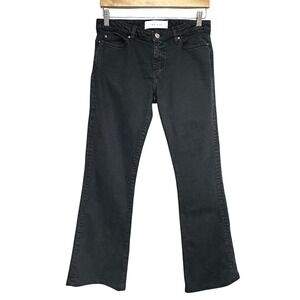 IRO Womens Freddy Flare Denim Jeans Size 28x30 Black Chic Low Rise Y2K Retro